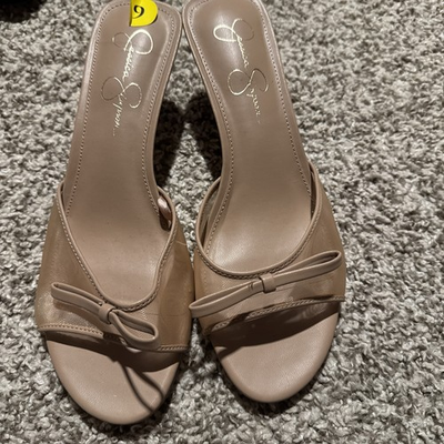 #ad Jessica Simpson Open Toe Kitten Heel Sandals Women#x27;s Size 9 NWOB $19.00