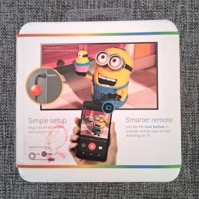 Google Chromecast (2nd Generation) Media Streamer - Coral for sale