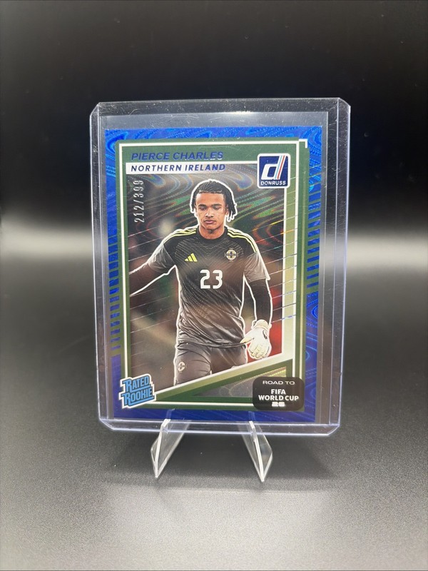 2025-26 Panini Donruss 2026 World Cup Pierce Charles Northern Ireland Blue /399