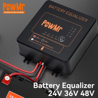 PowMr BE Series Battery Equalizer 24V 48V - Voltage Balancer for Lead-Acid Li