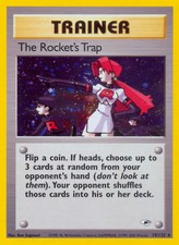 The Rocket's Trap - 19/132 - Pokemon Gym Heroes Unlimited Holo Rare Card WOTC LP on eBay