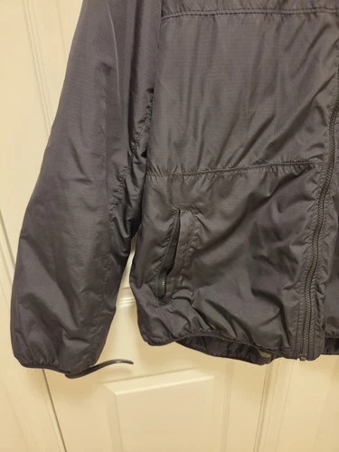 Hurley Mens Hybrid Softshell Jacket Black Hooded Fleece Lined Size 2XL Camo  image 2