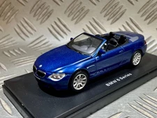 1/43 Kyosho Museum Collection BMW 645Ci Convertible Blue Mini Car