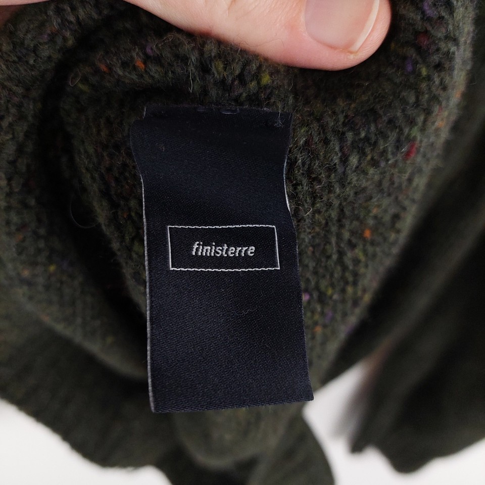 Finisterre Women's Dark Green Roll Neck Merino Wool Jumper Size 10 ...