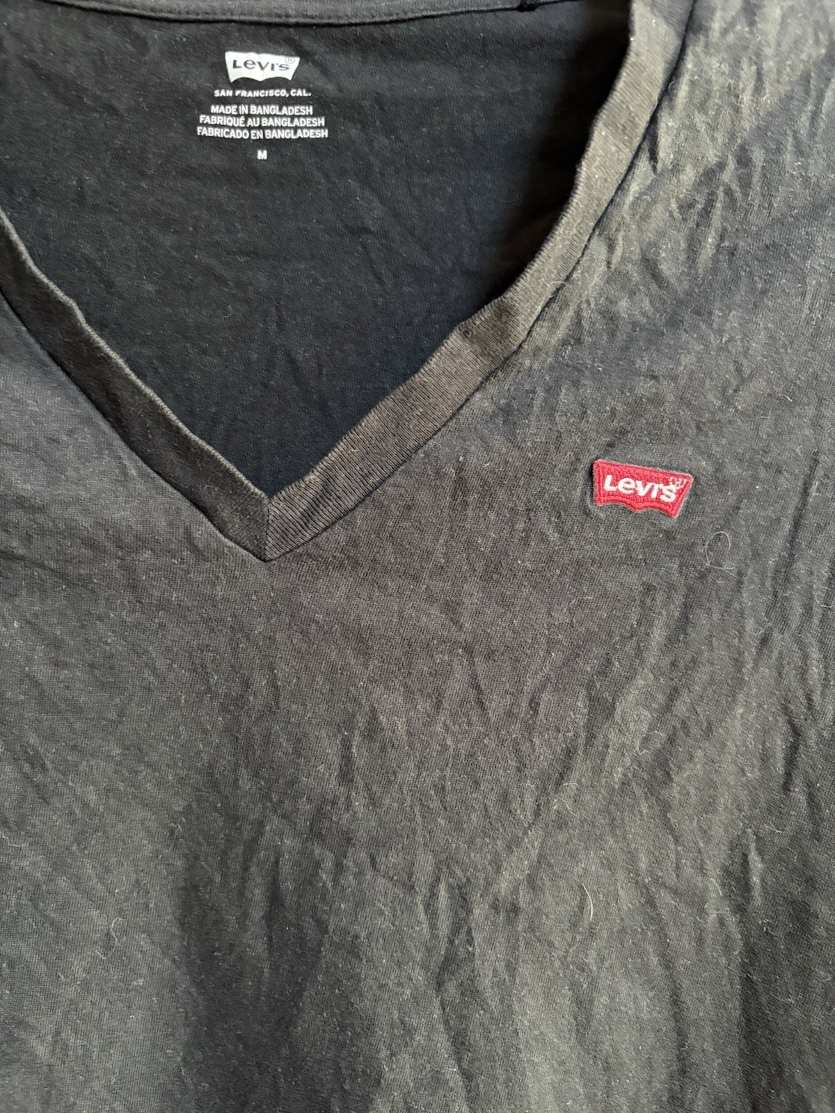 Levis womens t shirt size M black image 2