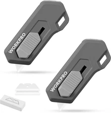 Ceramic Small Safety Box Cutter, Automatic Rebound Mini Letter Opener, Q