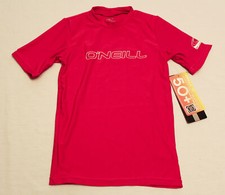 O'Niell Girl's Youth Basic Skins 50 S/S Sun Shirt LV5 Watermelon Size 4 NWT