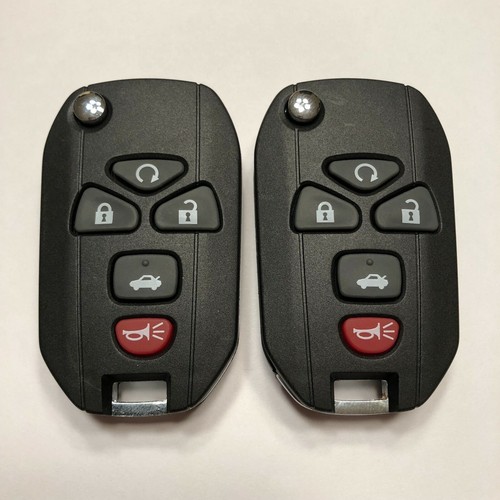 2 New Replacement Keyless Remote Flip Key Fobs Uncut Blade OUC60221 15912860 - Picture 8 of 12