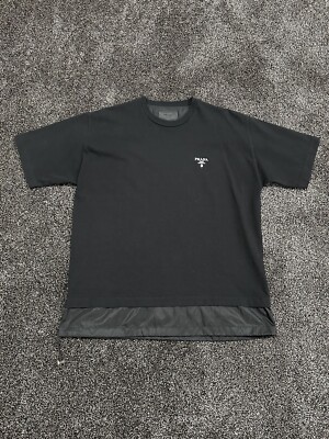 Prada Jersey & Re-Nylon Logo Black T-Shirt | eBay Prada Jersey & Re-Nylon Logo Black T-Shirt | eBay