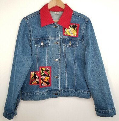 Apache West Womens Denim Jacket Salsa Tequila Medium Made in USA