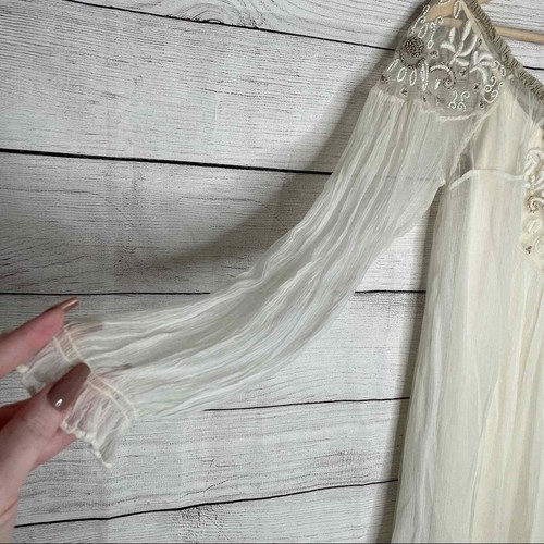 Free People Embellished Boho Tunic Dress & Intimately Free Nude Spandex Slip XS - Picture 2 of 12