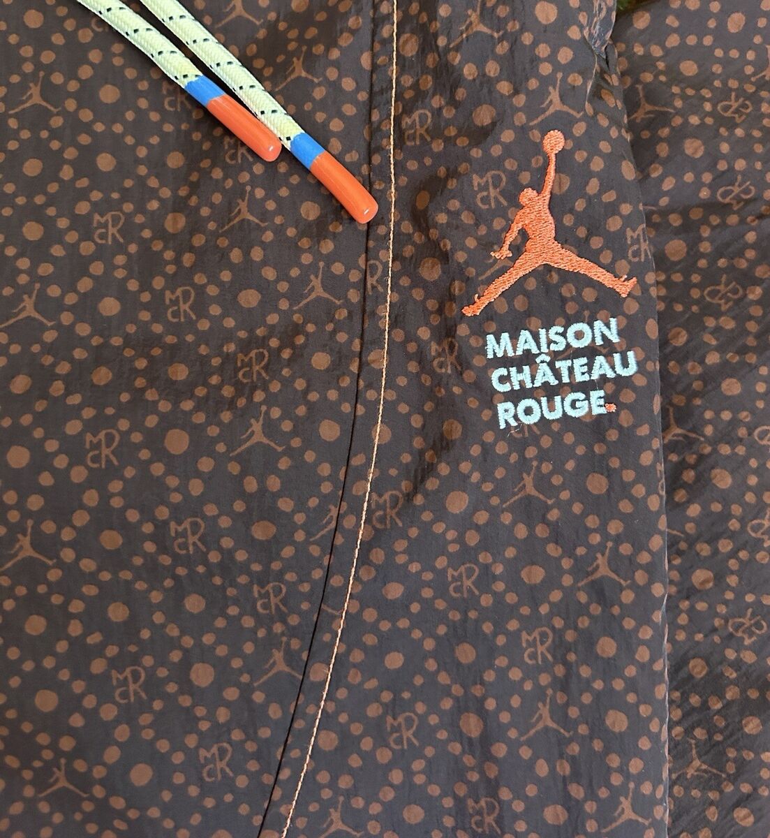 Nike Air Jordan x Maison Chateau Rouge Brown Woven Pants Nike Air Jordan x Maison Chateau Rouge Brown Woven Pants