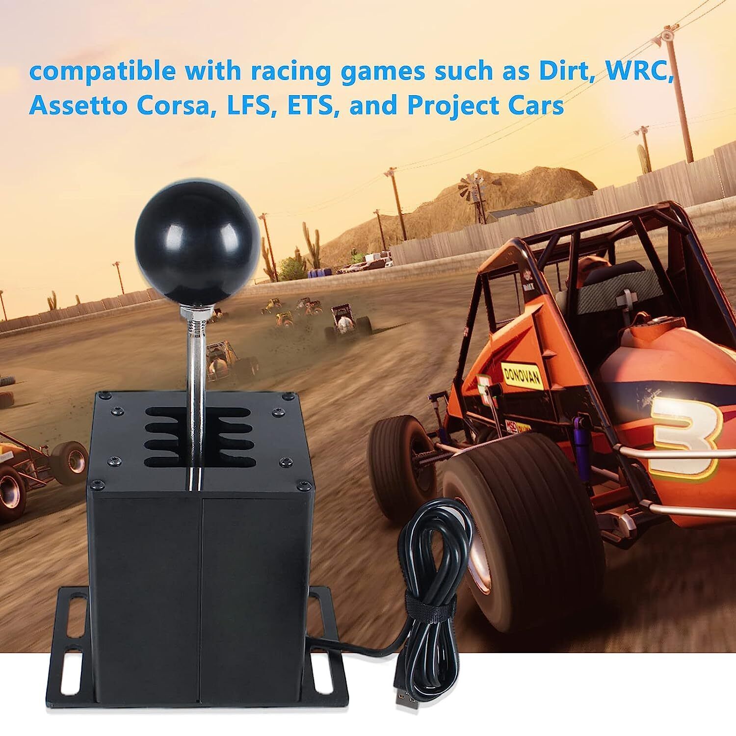 Usb Simulator Shifter Racing Games H Shifter mit Kohlefasergriff für G29  G27 G25 G920 für T300rs Gt Lenkrad