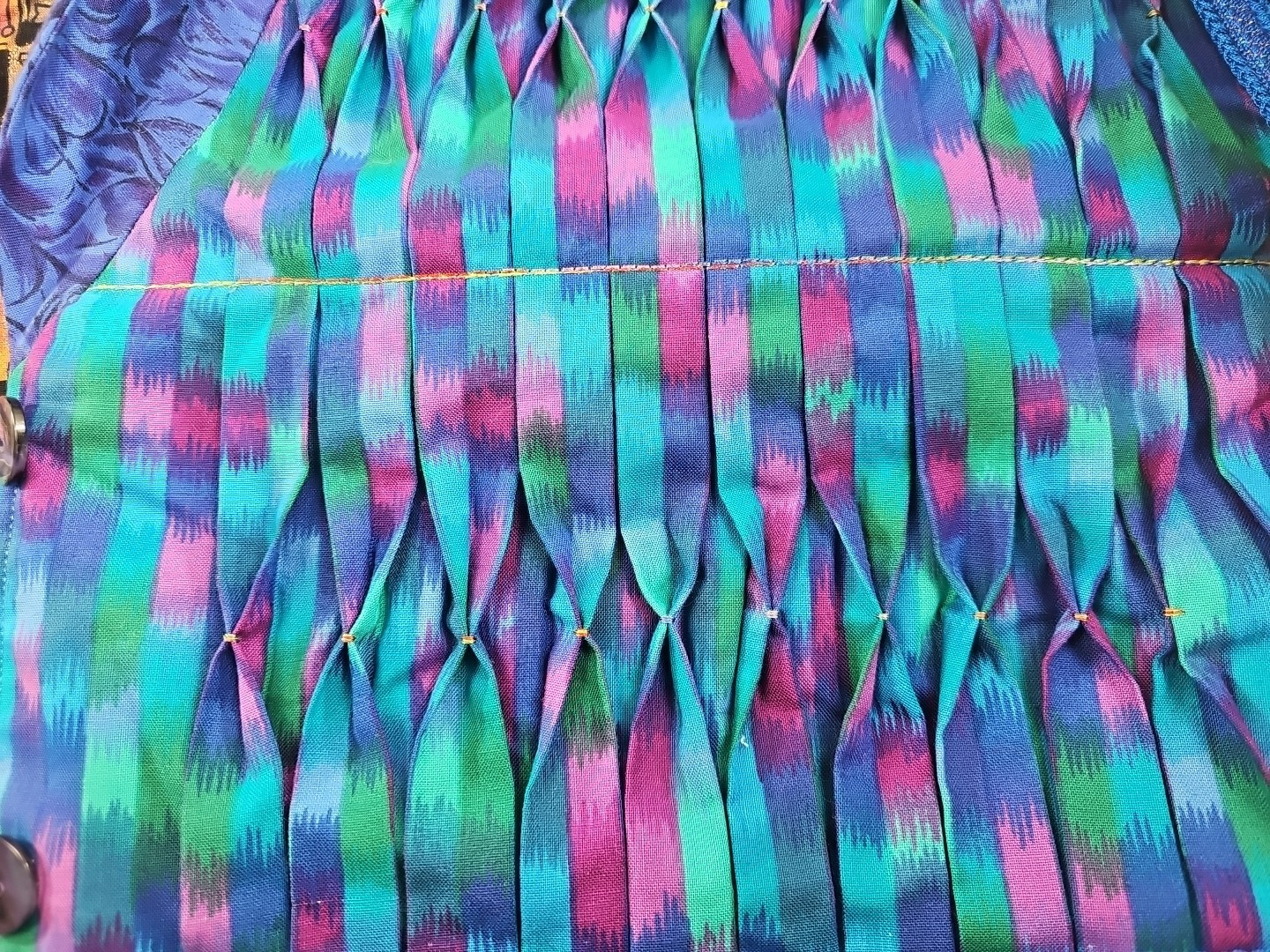 Patchwork Jacket Women's Large Handmade (?) Vibra… - image 22