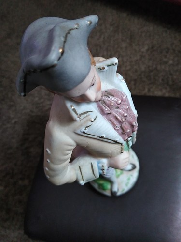 Estatuilla de porcelana vintage hombre colonial de Orión Japón 12" T - Imagen 4 de 8