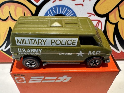 1977 Hot Wheels #22 Khaki Kooler Super Van Japan Red Box REDLINE NEAR MINT - Picture 4 of 11