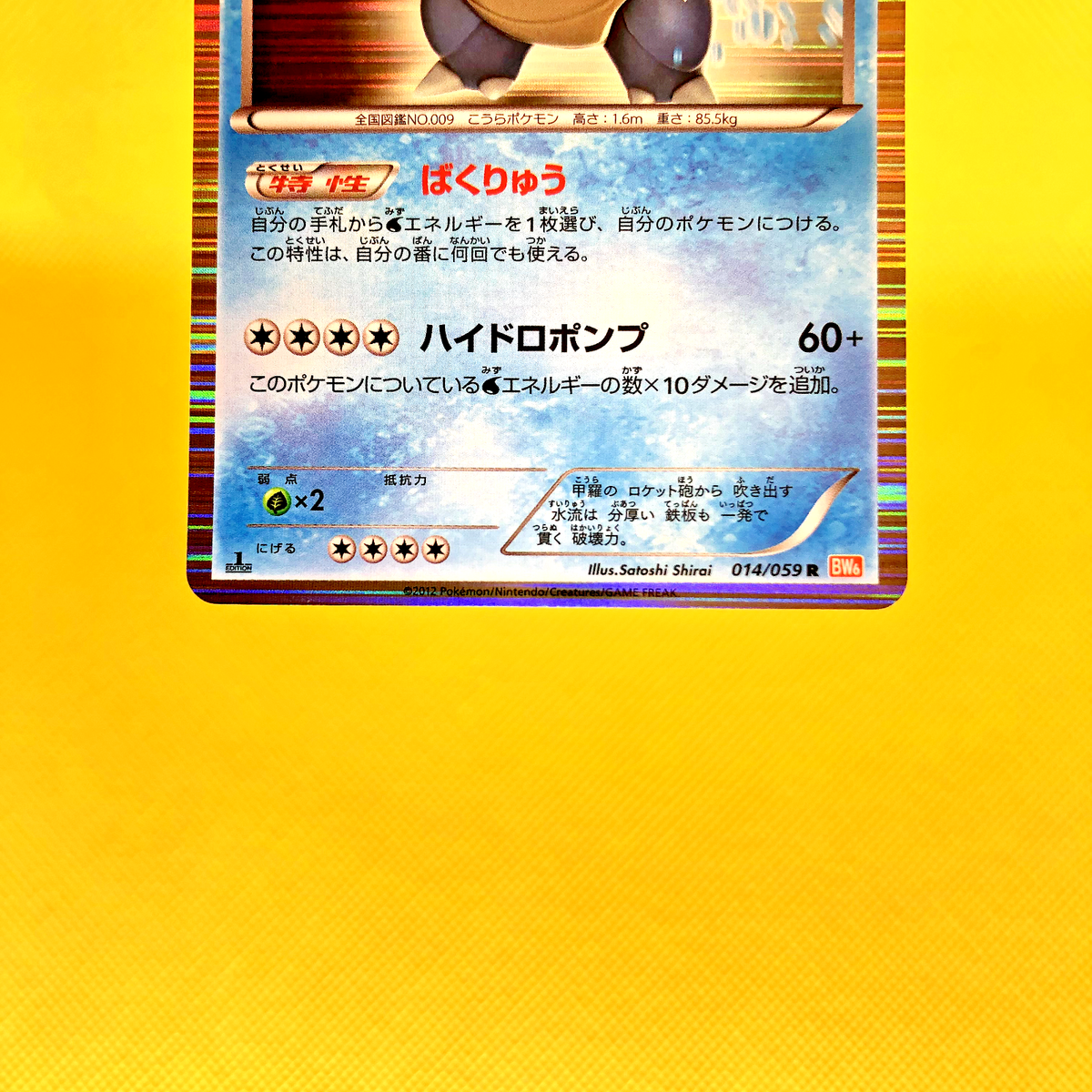 PSA10 ポケモンカード カメックス 014/059 R 1EDITION COLD FLARE GEM