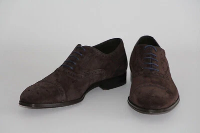 HUGO BOSS TAILORED Schuhe, Gr. 40,5 / UK 6,5 / US 7,5 Made in Italy, Dark Brown - Bild 1 von 4