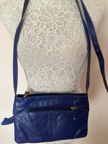 Modalu London purple leather cross body bag - Picture 4 of 9