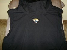 NFL Jacksonville Jaguars Nike Shield Fly Rush Negro Sudadera con Capucha Chaleco Chaqueta Para Hombre 2XL