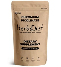Chromium Picolinate Powder - 1000 mcg per serving - Carbohydrate, Fat Breakdown