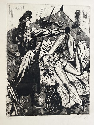 Ysbrant Etching series 'Het voltrekken' etching 2 signed Ed. 2/30
