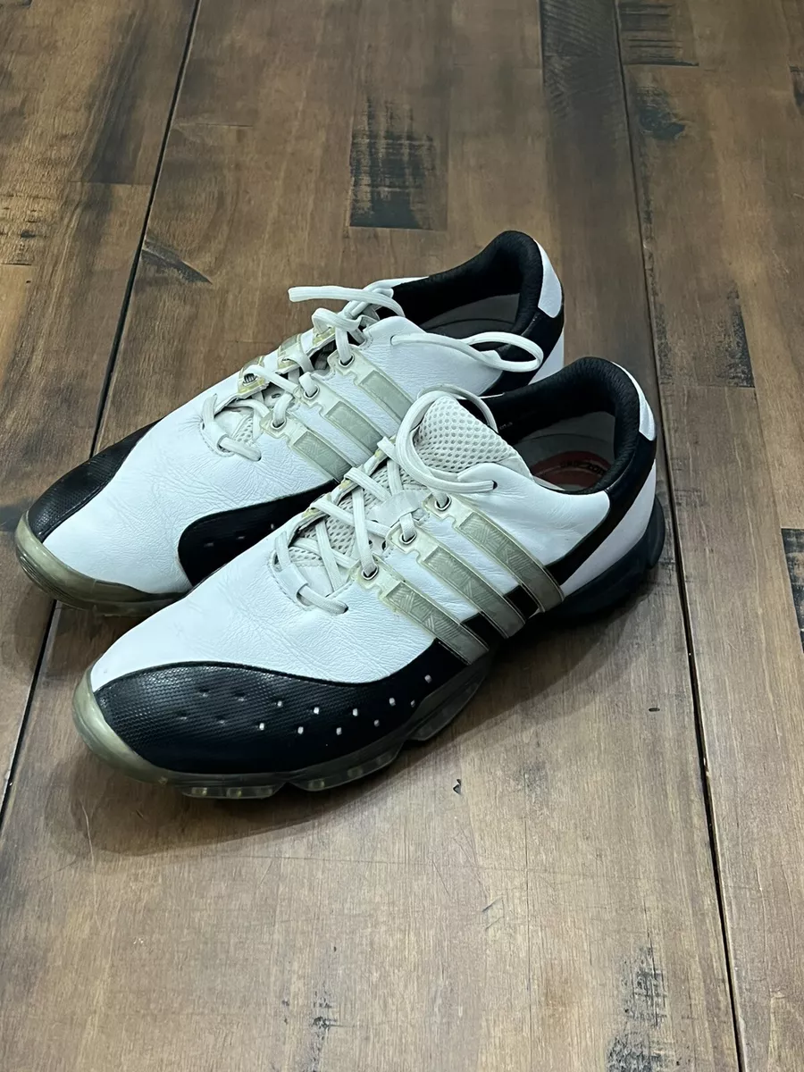 Adidas Powerband Fitfoam Golf Shoes Mens 9 EVG 791003 White Black