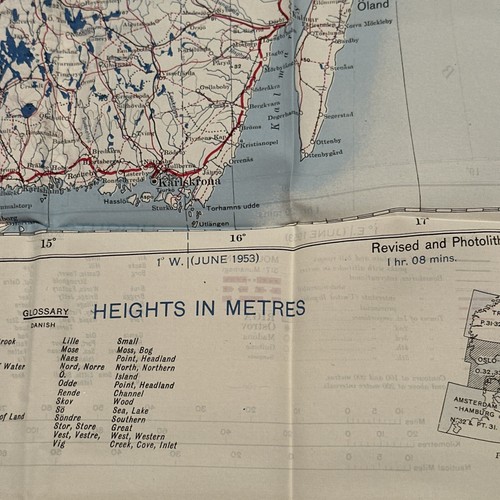 GSGS Nº 2758 1942 mapa restringido seda O-32, 33 Estocolmo Riga Oslo edición 2/3 - Imagen 10 de 24