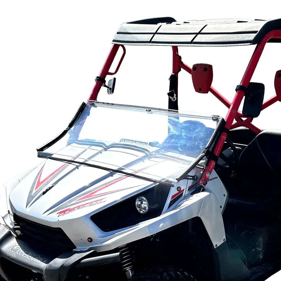Clearly Tough Kawasaki Teryx (2010-2013) Full Folding Windshield - Imagem 2 de 4