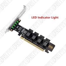 PCIE 4.0 to U.2 NVME Expansion Card SFF-8643 4 Ports SSD Adapter Expansion Card