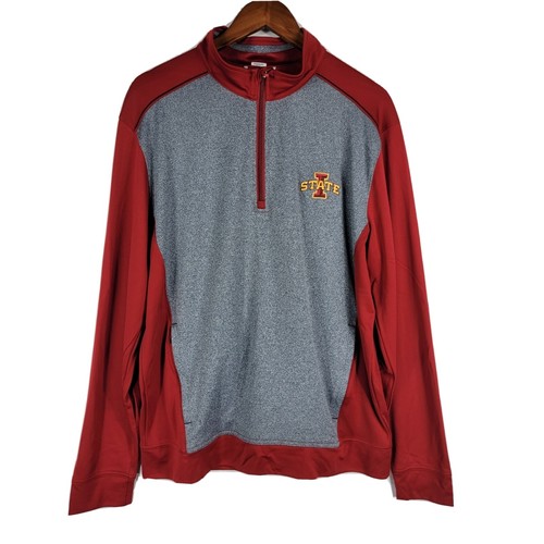 Cutter and Buck DryTec Iowa State 1/4 Zip Pullover Mens Large eBay