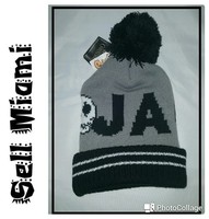 Tim Burton's The Nightmare Before Christmas Jack Cuff Pom Beanie Spencer's Tim Burton's The Nightmare Before Christmas Jack Cuff Pom Beanie Spencer's