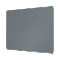 Image of Nobo Premium Plus Felt Notice Board 1200 x 900mm Grey 1915196