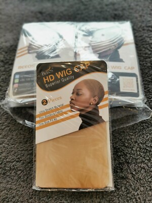 BEEOS Skinlike HD Perückenkappe, 2 Stück unsichtbar und transparent atmungsaktiv ultradünn NEU
