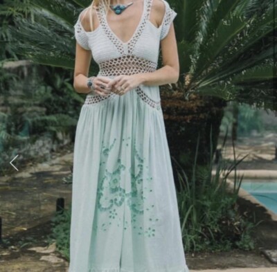 crochet dress ebay chasing unicorns mermsid Size:US 2 Anastasia One Shoulder Modal Puffy Prom Dresses The red lining creates