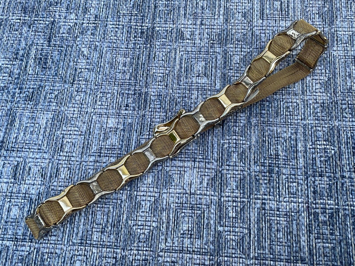 Donna Katz Vintage Belt Gold Tone Metal Waist Band Metal 