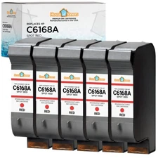 C6168A Fits HP C6168A Spot Red Ink Cartridge Mailing and High Speed Lot