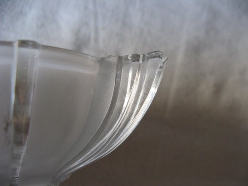 Ancien service à fruit ou glace Art déco vers 1920 verre dépoli type Etling - Imagen 9 de 20