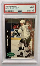 Wayne Gretzky 1991 Parkhurst Hockey Card PSA 9 Mint #73 Los Angeles Kings