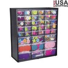 39 Drawer Storage Cabinet Craft Supplies Organizer Stackable Wall Mountable New