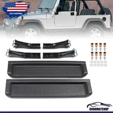 For Jeep Wrangler TJ & Unlimited 2001-2006 Step Nerf Bar Running Board Pair Side