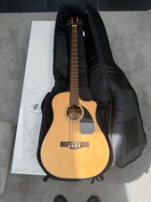 Fender Bass Electro Acoustic Cb100ce Nat 4 String Guitar with gig bag