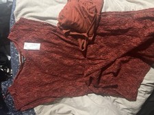 Warehouse Cord Lace Midi Dress