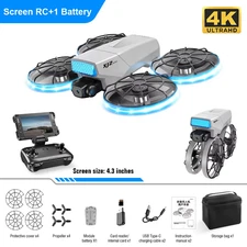 XJ2 Mini 8K Dual Camera Drone Screen Remote Foldable Drone Arm with Protective C