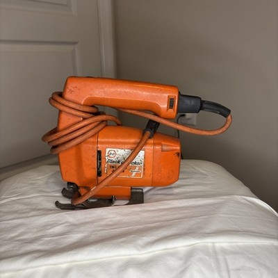 Black & Decker Jig Saw Tool OS Orange Good 7530 Type 1 Two Speed Corded 3.0 Amp