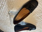 Borne Ladies Oxford Leather Shoe size 9 1/2 NWOT Black - Brown Stitching — photo 5