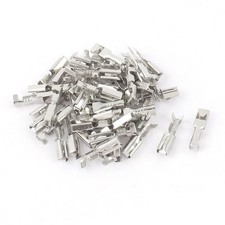 50 Pcs 2.8mm Non Insulation Metal Female Crimp Spade Terminal Wire Connector