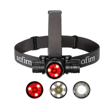 Sofirn HS21 Headlamp with Red Light, 2200 Lumen Led Bright Head lamp USB C Re...