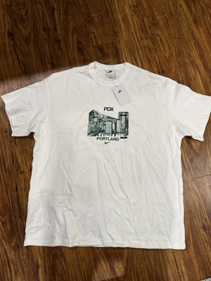 #ad Nike Portland Skyline PDX Airport Heavyweight Shirt HV4621 100 X Large NWT $27.29