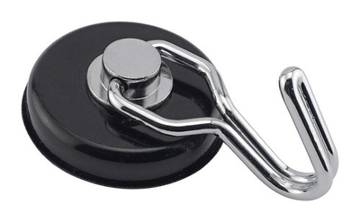 #ad Magnet Source .29 in. L X 1.5 in. W Black Neodymium Rotating Magnetic Hook 65 lb $13.56